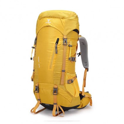 کوله پشتی کوهنوردی کله گاوی 45+5 لیتری مدل سامیت کد KA-8149 رنگ زرد