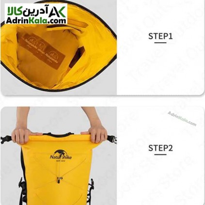 درای بگ نیچرهایک کوهنوردی 20 لیتری مدل TB03 کد NH21FSB04 رنگ زرد