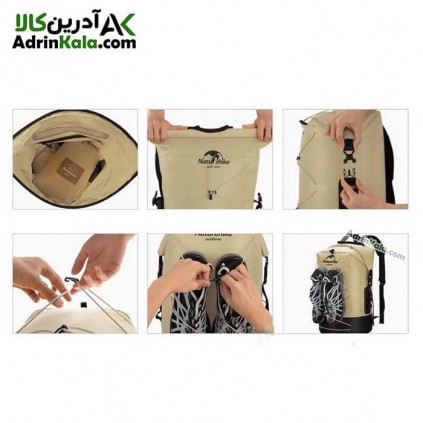 درای بگ نیچرهایک ۳۰ لیتری کد NH21FSB04 رنگ خاکی