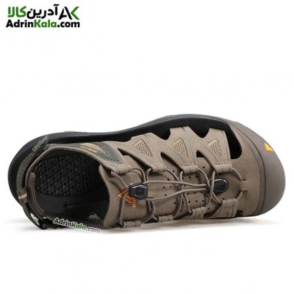 صندل طبیعت گردی مردانه هومتو کد 750545A-1 رنگ خاکی