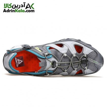 کفش صندل زنانه هومتو مدل humtto 630261B-5 رنگ خاکستری تیره/آبی