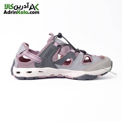 کفش پیاده روی صندل زنانه هامتو مدل 630261B-6 رنگ طوسی/یاسی