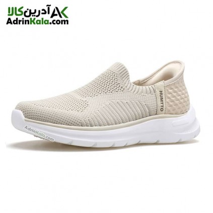 کفش پیاده روی زنانه هامتو کد 350077B-2 رنگ کرم(بژ)
