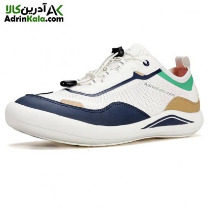 کفش پیاده روی مردانه هامتو کد 350784A-2 رنگ سفید/سرمه ای