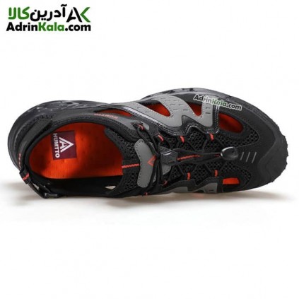 کفش پیاده روی و ساحل نوردی مردانه هومتو کد humtto 650221A-4 رنگ مشکی/خاکستری