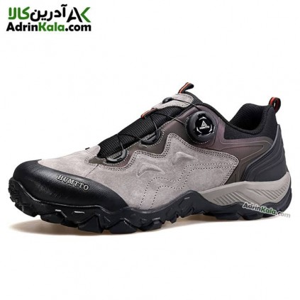 کفش پیاده روی مردانه هامتو مدل 140904A-3 بند دیسکی رنگ طوسی روشن
