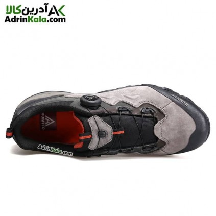 کفش طبیعت گردی مردانه هومتو مدل humtto 140904A-3 بند دیسکی رنگ طوسی روشن