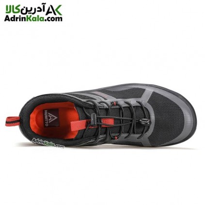 کفش پیاده روی و رانینگ مردانه هومتو مدل humtto 350124A-4 رنگ مشکی/خاکستری تیره