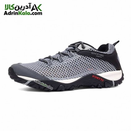 کفش پیاده روی مردانه هامتو مدل 120794A-7 رنگ طوسی/مشکی