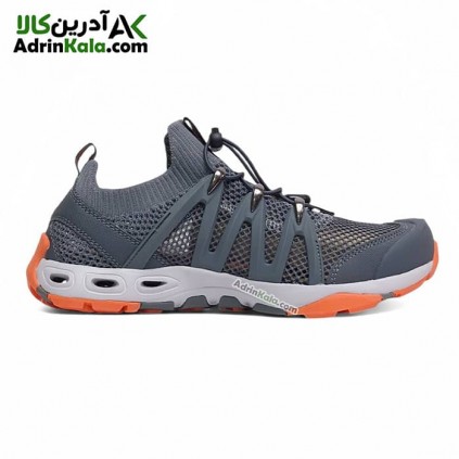 کفش پیاده روی مردانه هامتو مدل 5-620829A رنگ خاکستری تیره/نارنجی