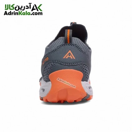 کفش مردانه هامتو مدلhumtto 5-620829A رنگ خاکستری تیره/نارنجی