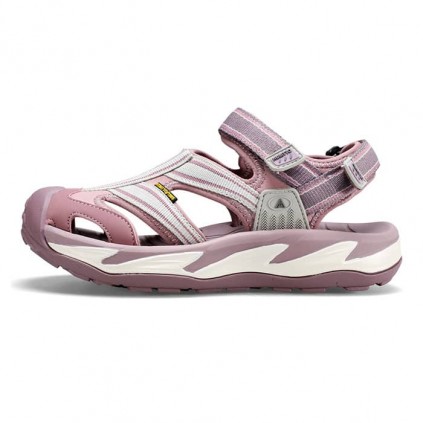 صندل طبیعت گردی جلو بسته زنانه هامتو کد 750481B-3 رنگ یاسی