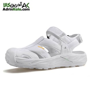 صندل جلو بسته زنانه هامتو کد 750481B-4 رنگ سفید