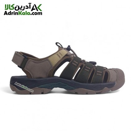 صندل هامتو مدل 710445A-14 رنگ خاکی/مشکی