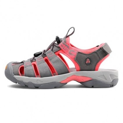 صندل زنانه هامتو مدل 710445B-3 رنگ طوسی/صورتی