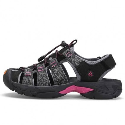 صندل زنانه هامتو مدل 710445B-5 رنگ مشکی طرح دار