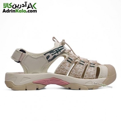 صندل ساحل نوردی زنانه هامتو مدل 710445B-18 رنگ کرم(بژ)/صورتی