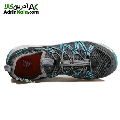 کفش هومتو مردانه مدل 610049A-4 خاکستری تیره/آبی فیروزه ای