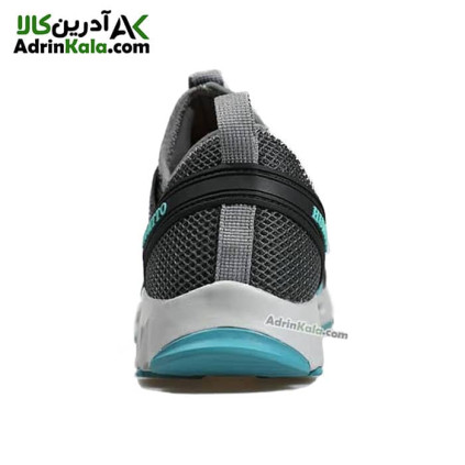 کفش رانینگ مردانه هامتو مدل 610049A-4 خاکستری تیره/آبی فیروزه ای
