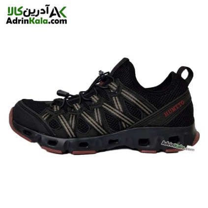 کفش پیاده روی مردانه هامتو مدل 610049A-9 رنگ مشکی/زرشکی