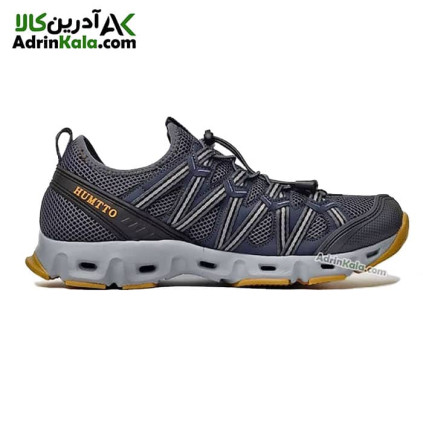 کفش طبیعت گردی مردانه هومتو مدل humtto 610049A-12 خاکستری/خردلی