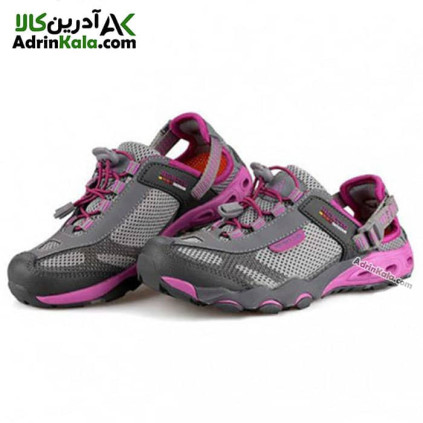 کفش زنانه طبیعت گردی هامتو مدل 2605-4 خاکستری/بنفش