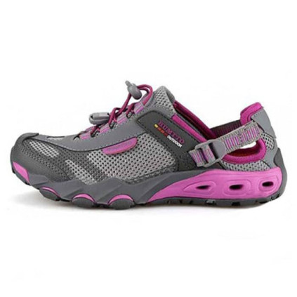 کفش مخصوص پیاده روی زنانه هامتو مدل 2605-4 خاکستری/بنفش