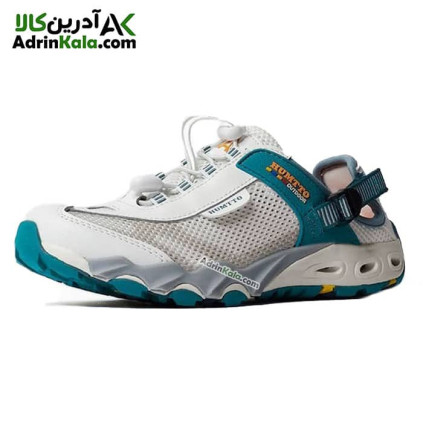 کفش پیاده روی صندل زنانه هامتو مدل 2605-8 رنگ سفید/سبز