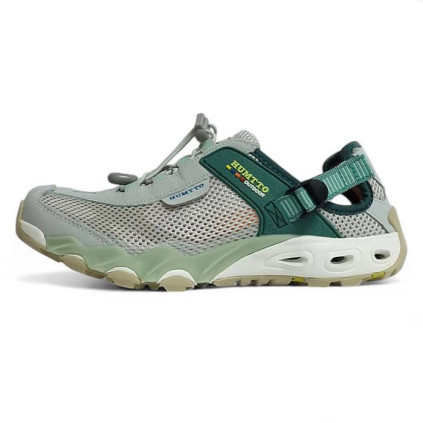 کفش صندل هامتو زنانه مدل 2605-16 رنگ طوسی/سبز