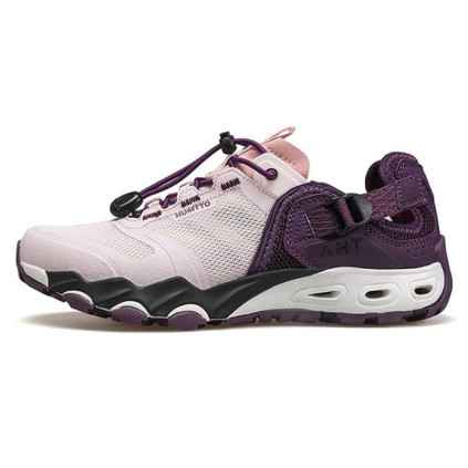 کفش صندل زنانه هامتو مدل 630551B-4 رنگ بنفش تیره/صورتی