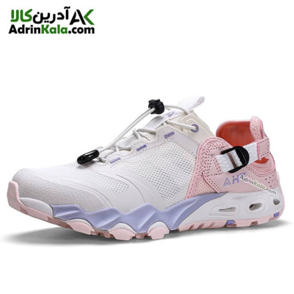 کفش پیاده روی صندل زنانه هامتو مدل 630551B-6 رنگ سفید عاجی/صورتی روشن