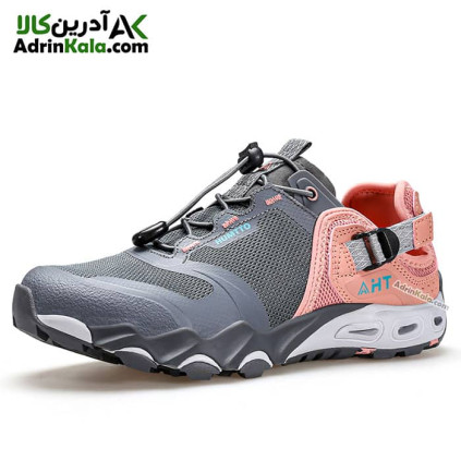 کفش پیاده روی صندل زنانه هامتو مدل 630551B-7 رنگ خاکستری تیره/ گلبهی