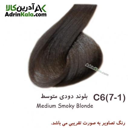رنگ موی لورینت کد c6 گروه دودی