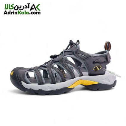 صندل کوهنوردی مردانه هامتو مدل 710442A-6 رنگ خاکستری تیره/زرد