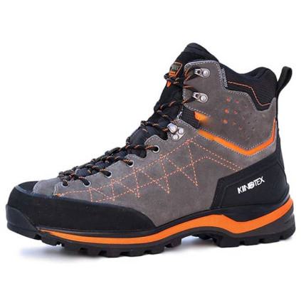 کفش مردانه کینگ تکس مدل leopard رنگ خاکستری/نارنجی