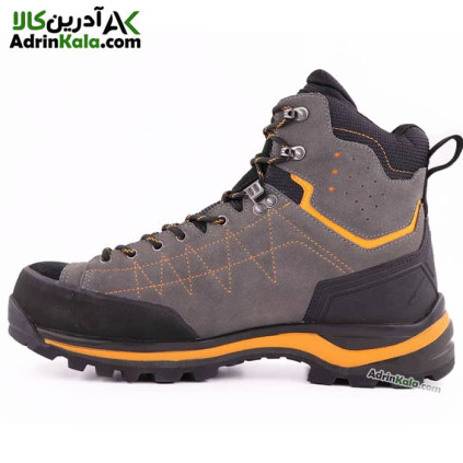 کفش کوهنوردی مردانه کینگ تکس مدل leopard رنگ خاکستری/نارنجی