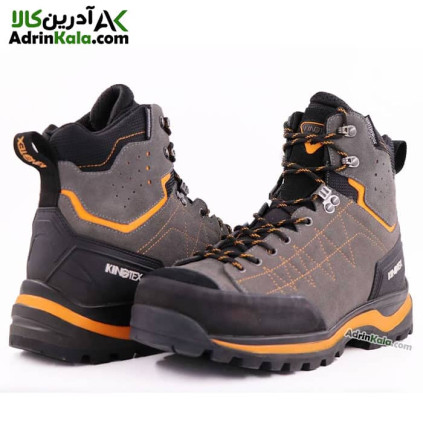 کفش طبیعت گردی مردانه کینگ تکس مدل leopard رنگ خاکستری/نارنجی