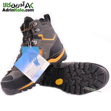 کفش کوهستانی مردانه کینگ تکس مدل leopard رنگ خاکستری/نارنجی