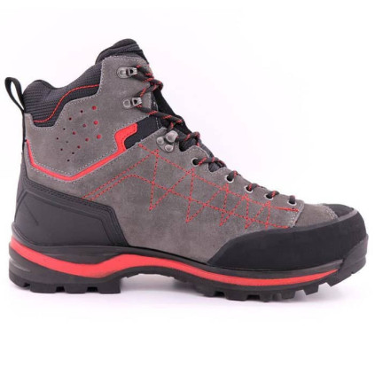 کفش مردانه کینگ تکس مدل leopard رنگ خاکستری/قرمز