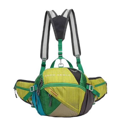 کیف کمری کوله شو کوهنوردی اسنوهاک کد 6077 رنگ زرد/سبز