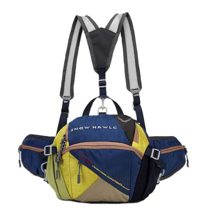 کیف کمری مسافرتی اسنوهاک کد 6077 رنگ سرمه ای/زرد