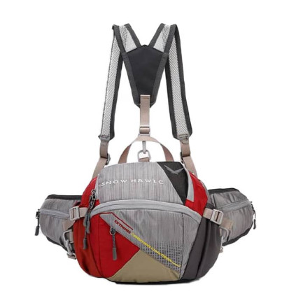 کیف کمری اسنوهاک کد 6077 رنگ طوسی/قرمز