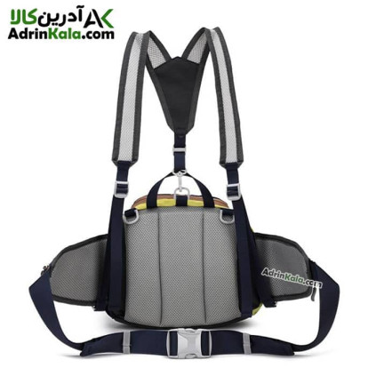 کیف کوله شو مسافرتی اسنوهاک کد 6077 رنگ سرمه ای/زرد