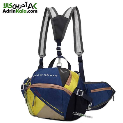 قیمت کیف کمری کوله شو کوهنوردی اسنوهاک کد 6077 رنگ سرمه ای/زرد