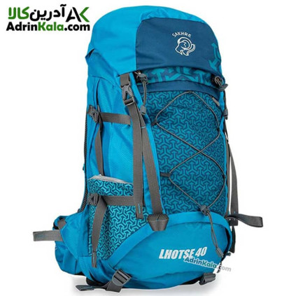 کوله پشتی زنانه صخره مدل لوتسه 40 لیتری رنگ آبی فیروزه ای
