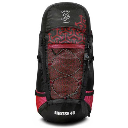 کوله پشتی صخره مدل لوتسه 40 لیتری رنگ زرشکی