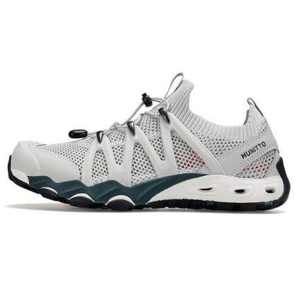 کفش هامتو پیاده روی زنانه کد 620829B-6 رنگ طوسی/سبز تیره