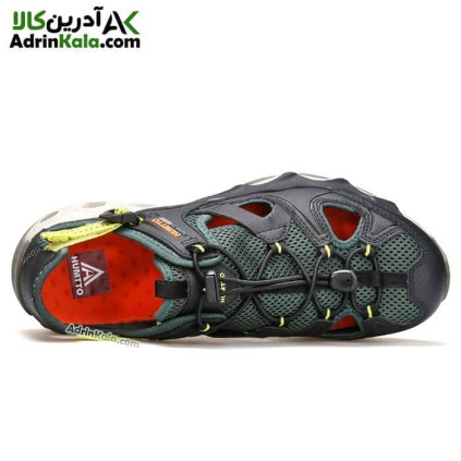 کفش صندل رانینگ مردانه هومتو مدل humtto 630261A-4 رنگ سبز تیره/مشکی