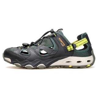 کفش صندل مردانه هامتو مدل 630261A-4 رنگ سبز تیره/مشکی