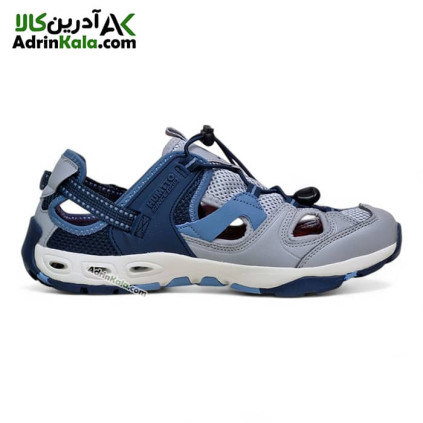 صندل مردانه راحتی هامتو مدل 630261A-10 رنگ طوسی/سرمه ای